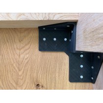 Tischplattenverbinder, Tischbeinverbinder, Verbindungsbeschlag, 3D-Druck, schwarz, 4 Stück im Set